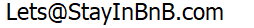StayInBnB email